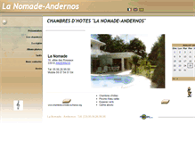 Tablet Screenshot of lanomade-andernos.com